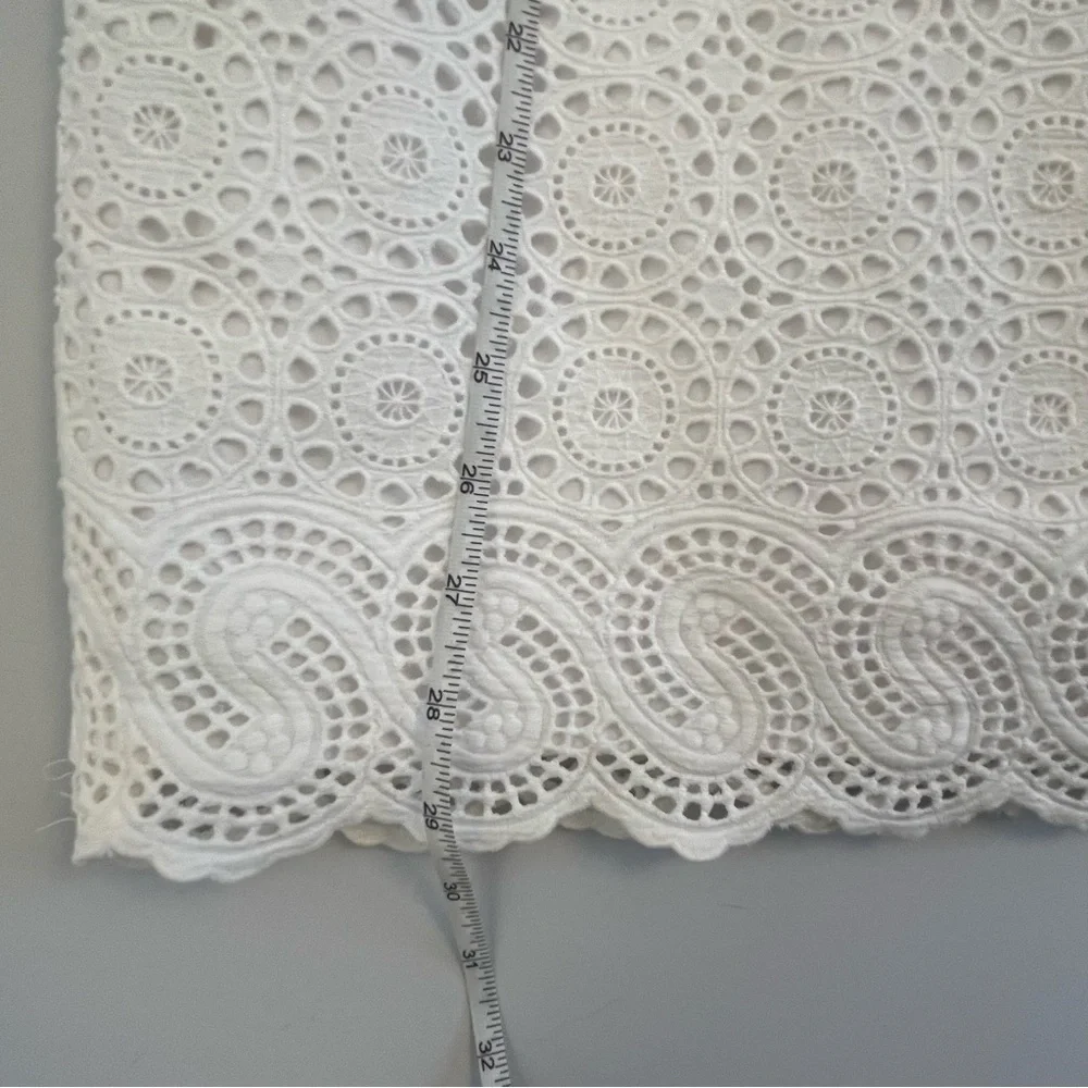 Lilly Pulitzer Jaida White Eyelet 100% Cotton Mini Dress Size 4 - Picture 9 of 13